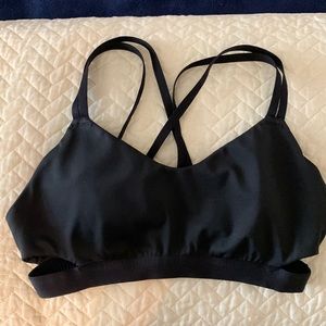adidas black strappy sports bra size small S